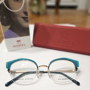 Morel Koali eyeglass frame 20070K size 48-21-140 color green/rose gold VM19